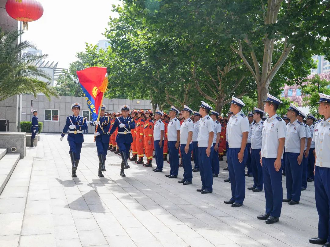 天津市消防救援局举行挂牌仪式(图3)